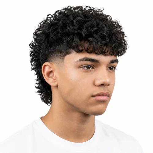 Asian professional modern mullet hairstyle