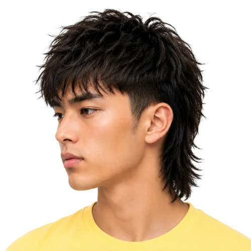 Asian Modern Mullet Taper With Clean Tapered Sides