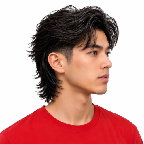 Modern Mullet Flow hairstyle with natural movement and layered length.