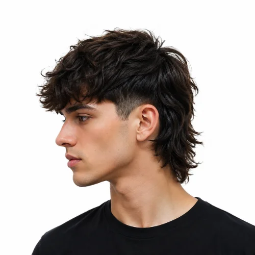 Subtle Modern Mullet hairstyle with a clean taper and understated length.