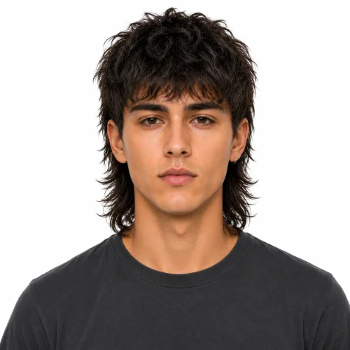 Modern Mullet for Long Face with textured layers, balanced volume, and a modern haircut that complements a long face shape