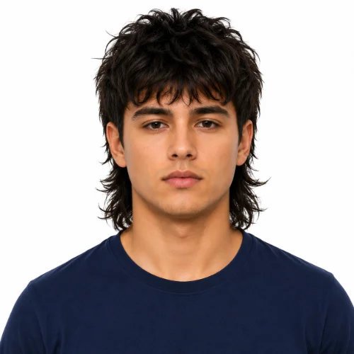 Modern Mullet for Round Face with textured layers, balanced volume, and a face-framing modern haircut